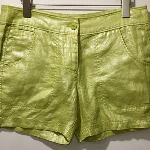 NEW Tommy Bahama Womens Shorts Green Ferrin Foil